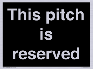 This pitch is reserved